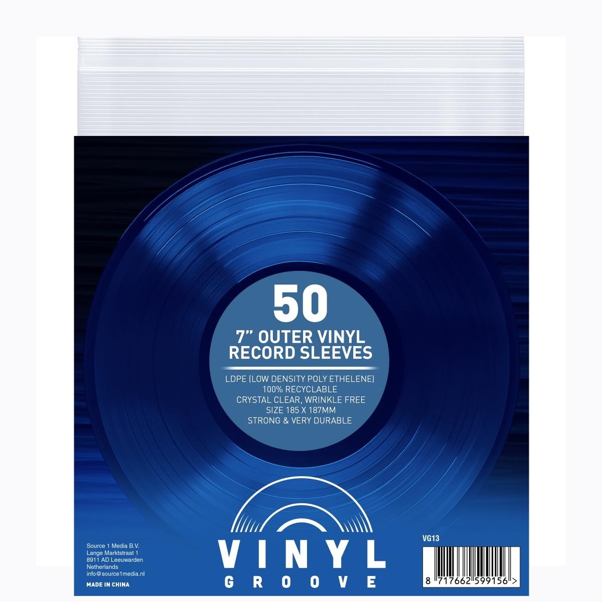 7 Outer Vinyl Record Sleeves 50 Pcs / Pack