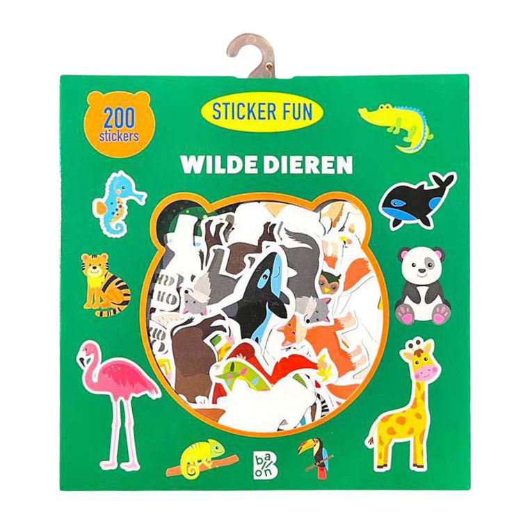 Wins Holland - Wilde Dieren - 200 Afneembare Stickers