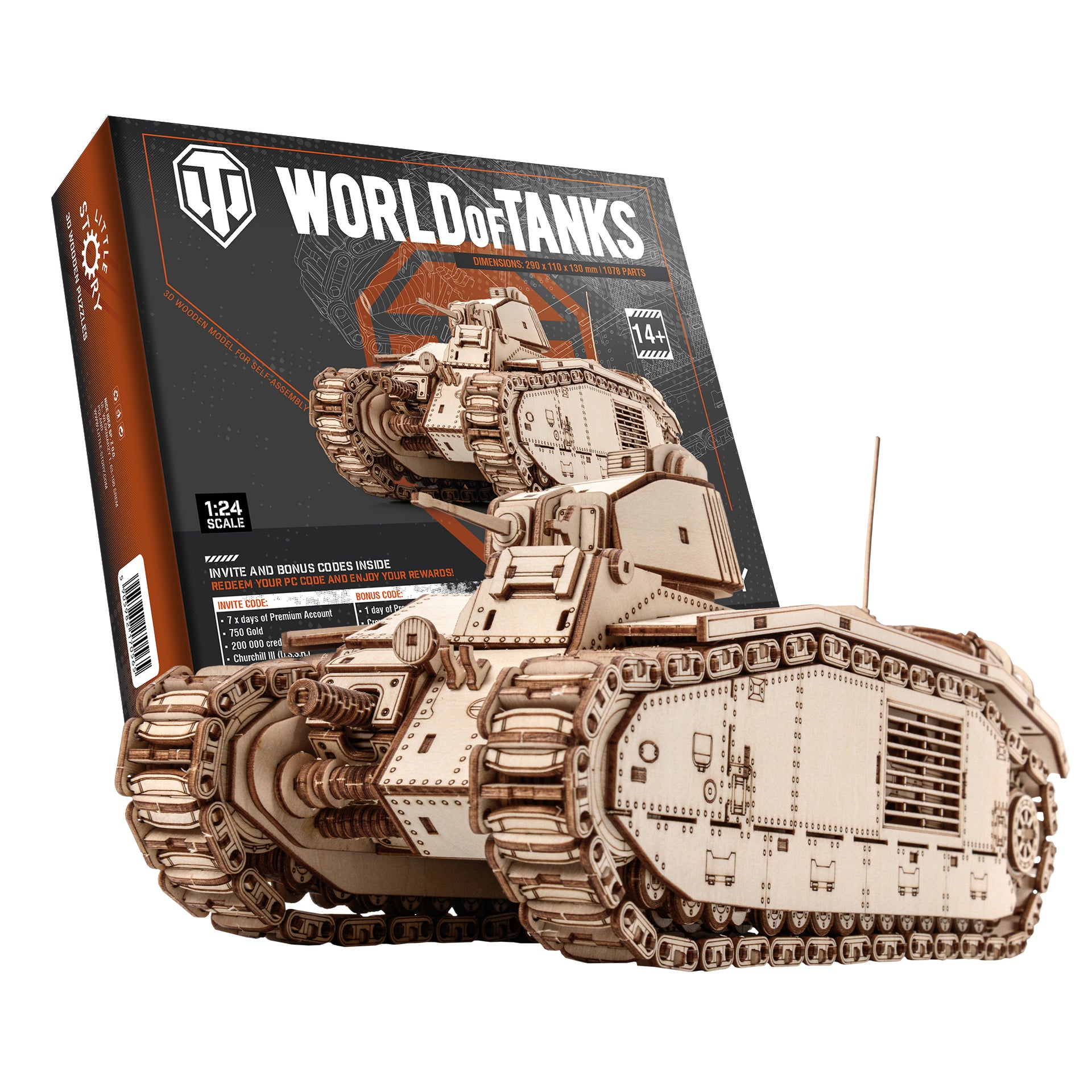 3D Puzzle World of Tanks: Tank Char B1