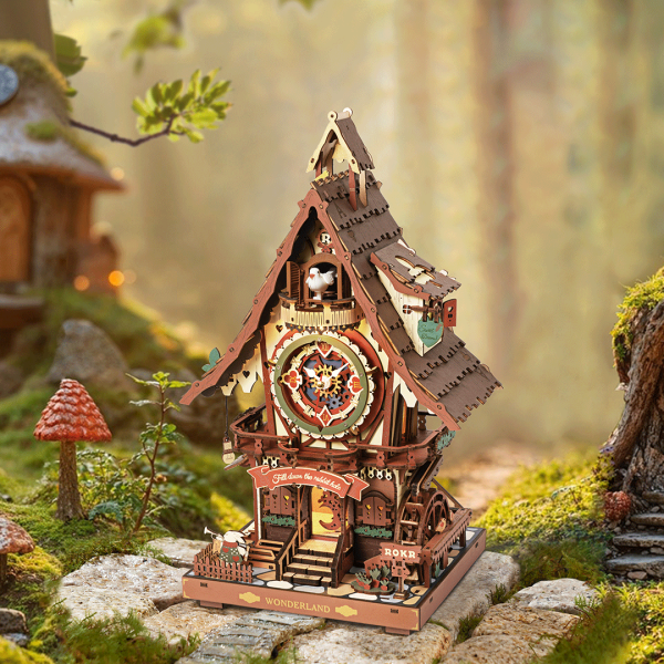 ROKR Cuckoo Clock Mechanical 3D Wooden Puzzle