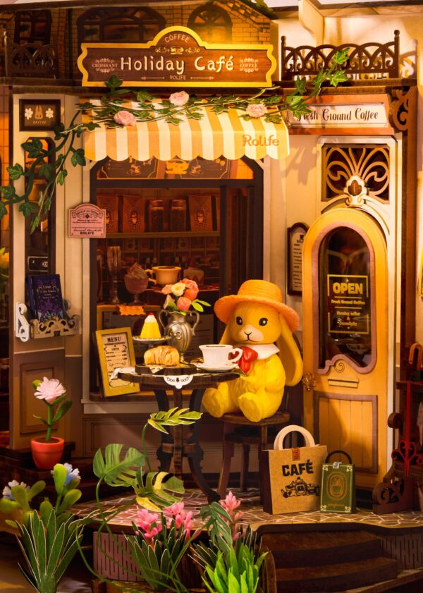 Robotime, DIY, Book Nook Holiday Café, TGB15