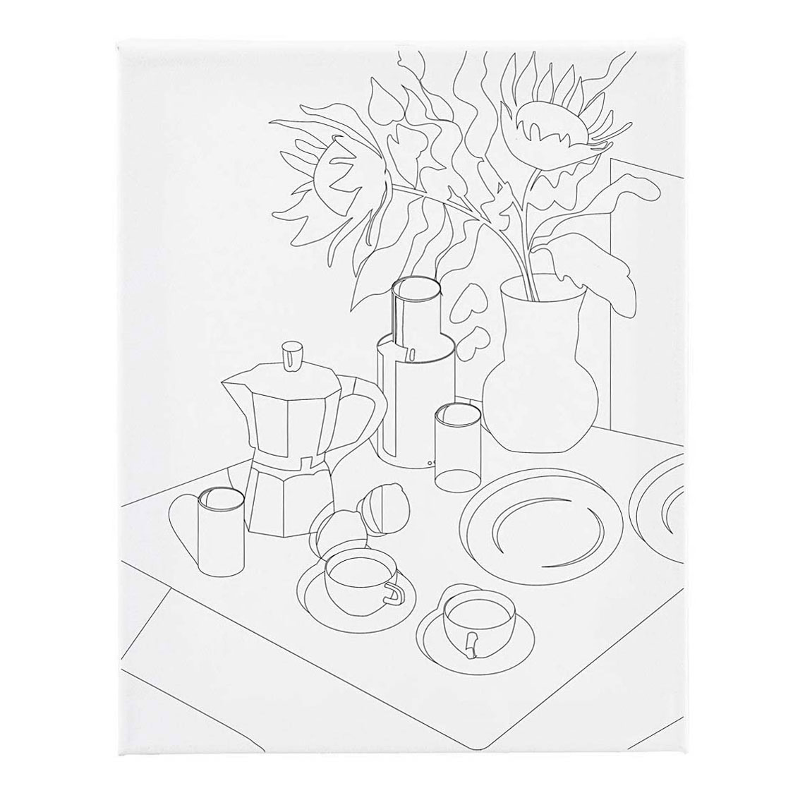 Schildercanvas met Print Onbijttafel - 24x30cm