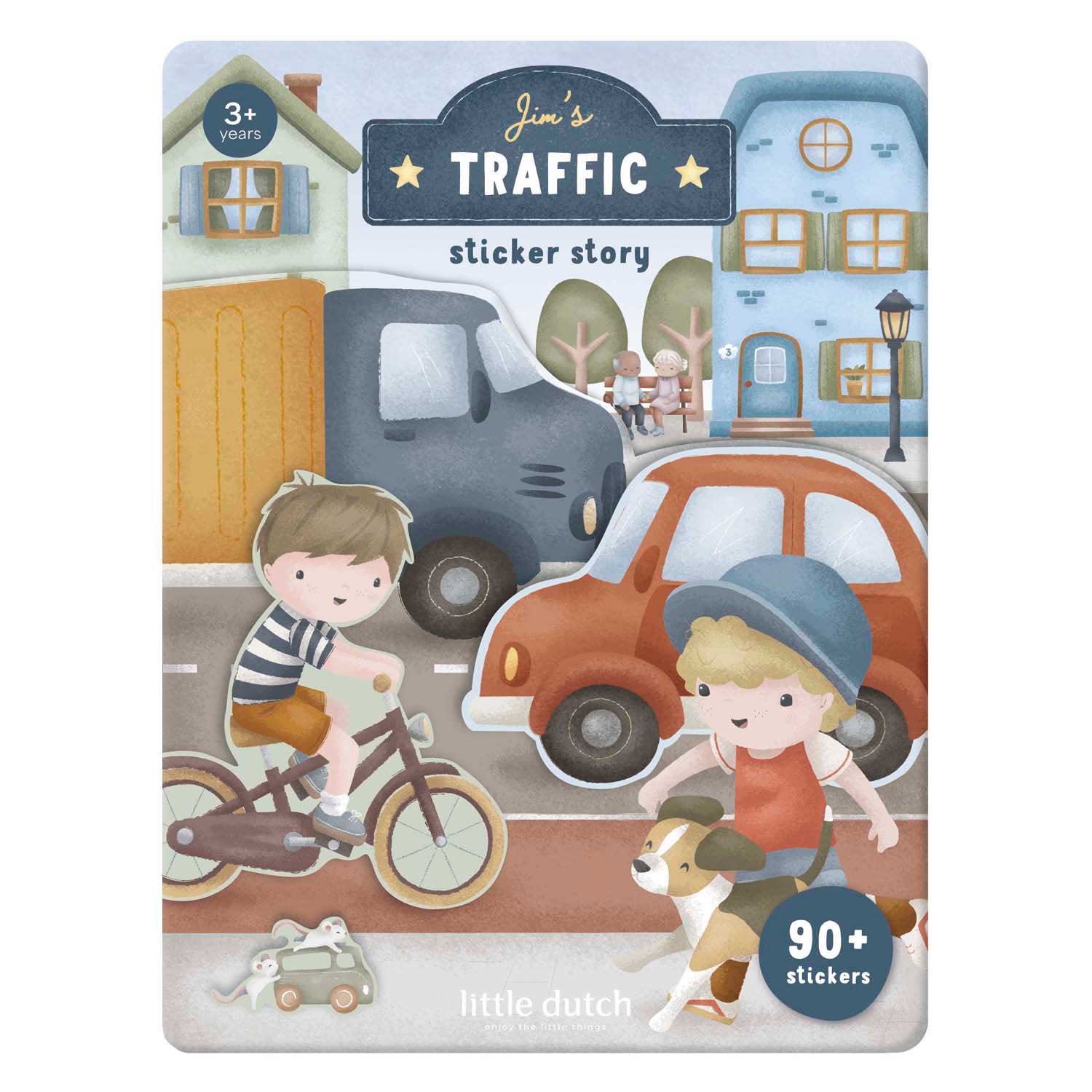 Little Dutch - Little Dutch Stickervellen Jim\'s Verkeer