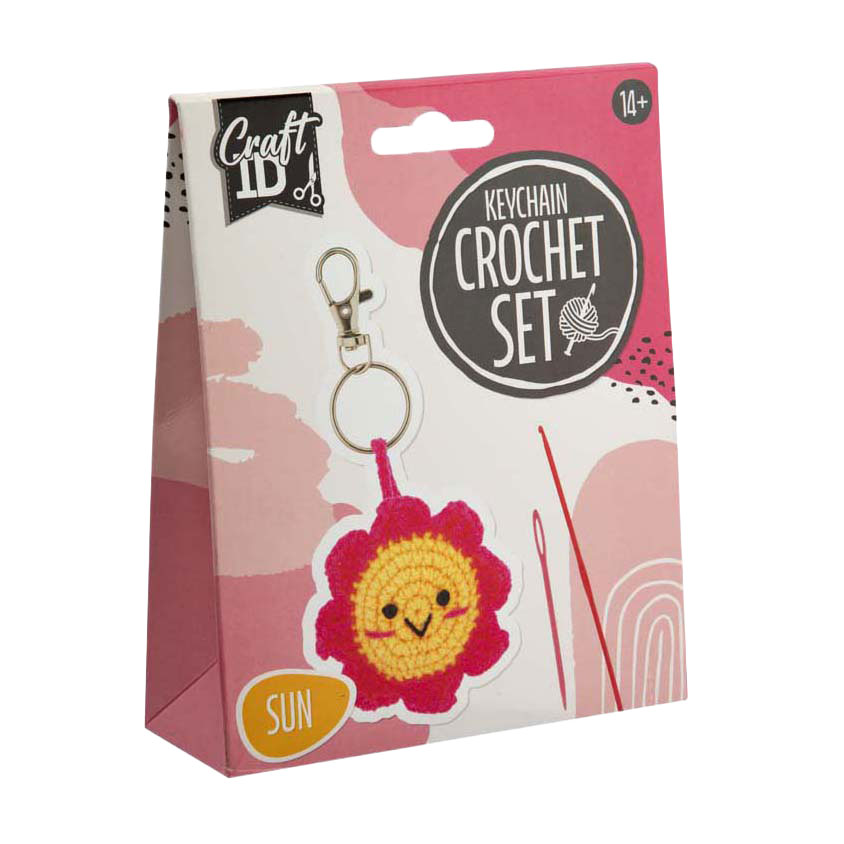 Haakpakket Sleutelhanger Zon - incl. Naald en Draad