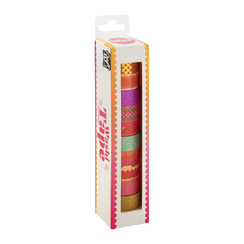 Washi Tape 1,5cmx3m - 10st.