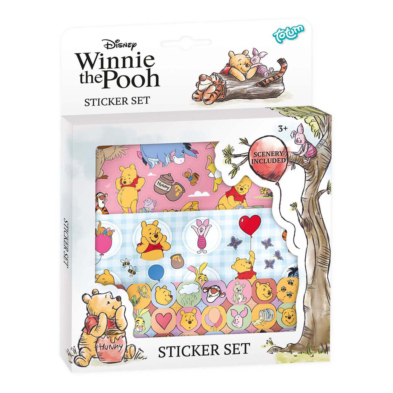 Totum Winnie de Poeh Stickerset