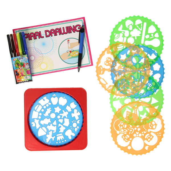 Spiraal Tekenset, 15dlg.