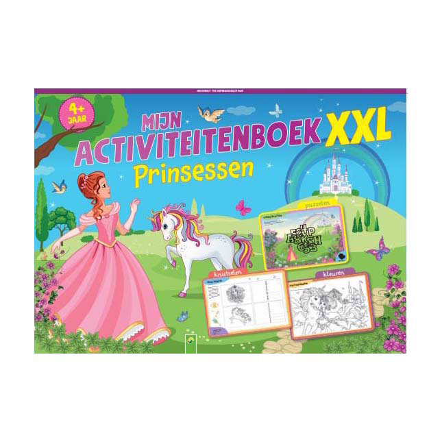 Wins Holland - Mijn Activiteitenboek XXL Prinsessen - Kleurplaten en Puzzels
