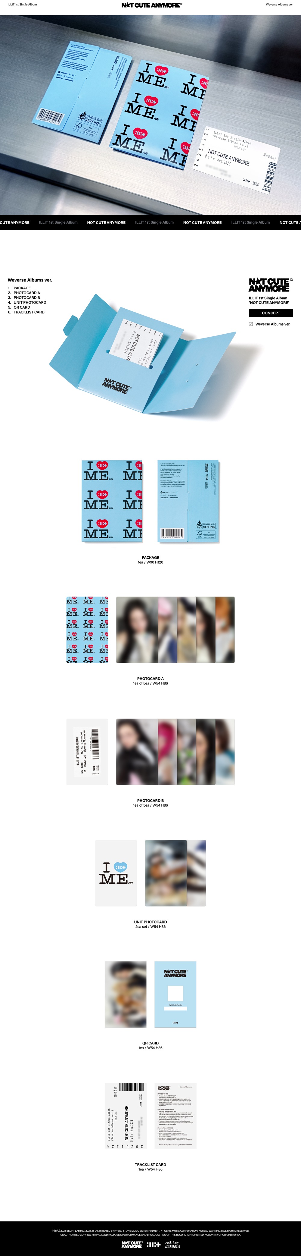 ILLIT NOT CUTE ANYMORE (WEVERSE ALBUMS VER.)