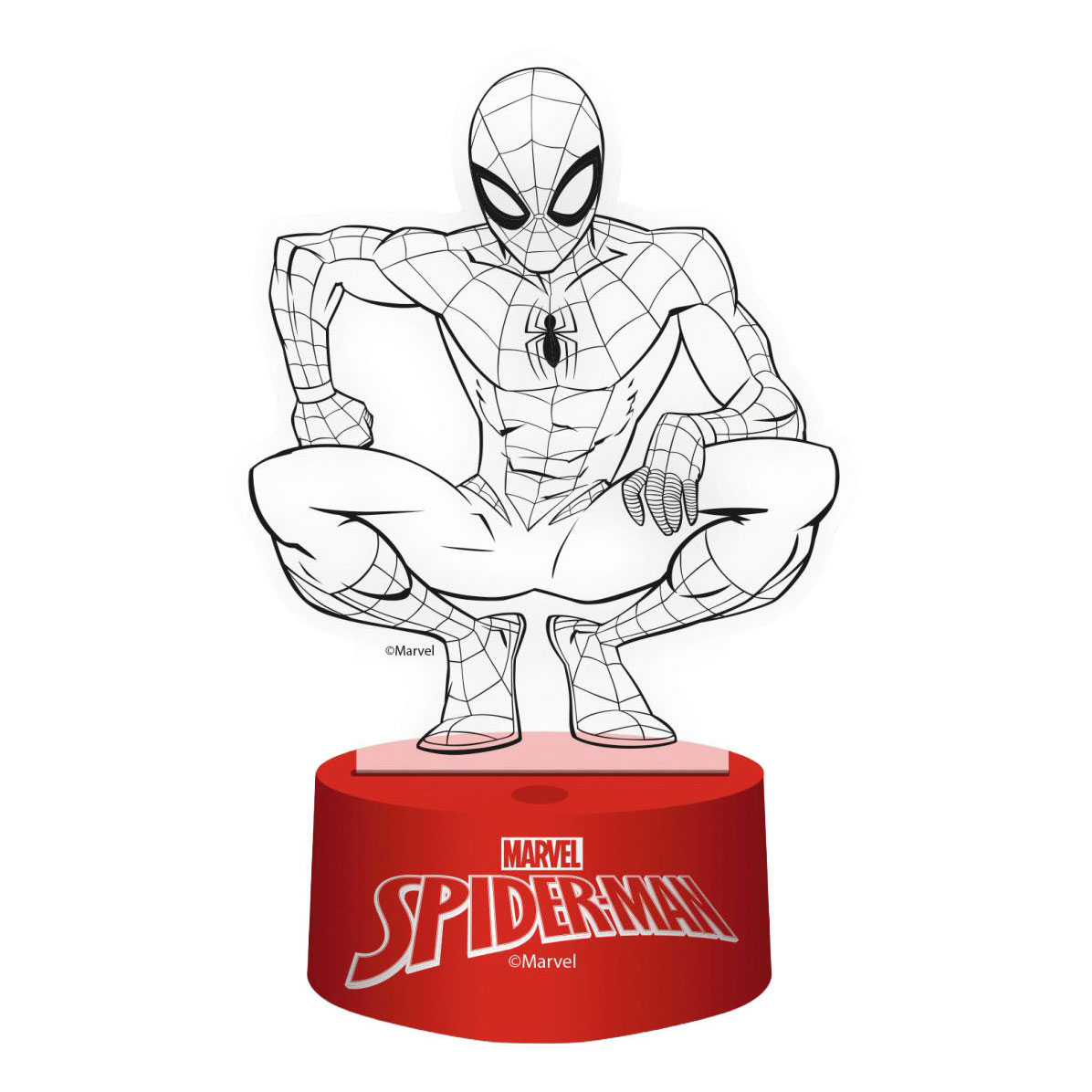 3D Lamp met Afstandbediening Spiderman