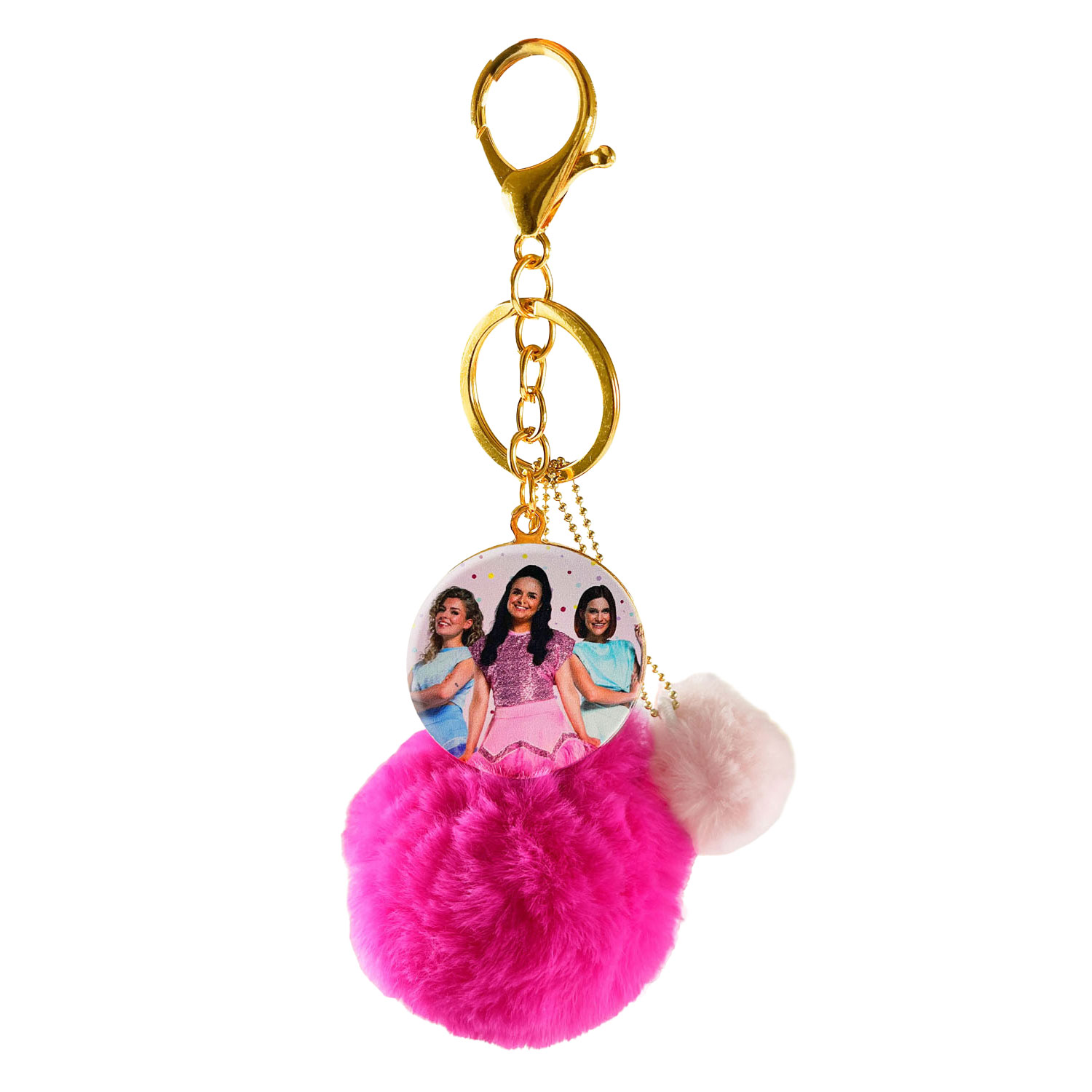 K3 Sleutelhanger met pom-pom