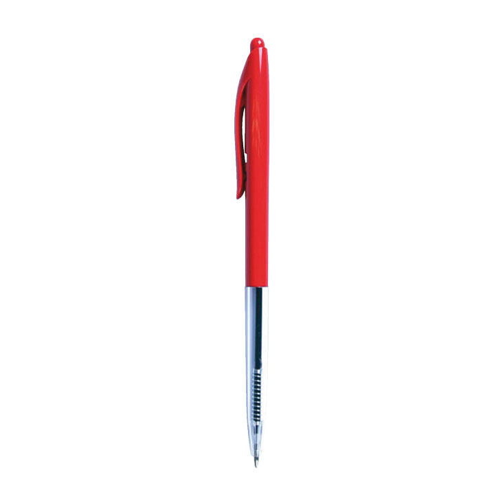 Balpen Quantore drukknop rood medium