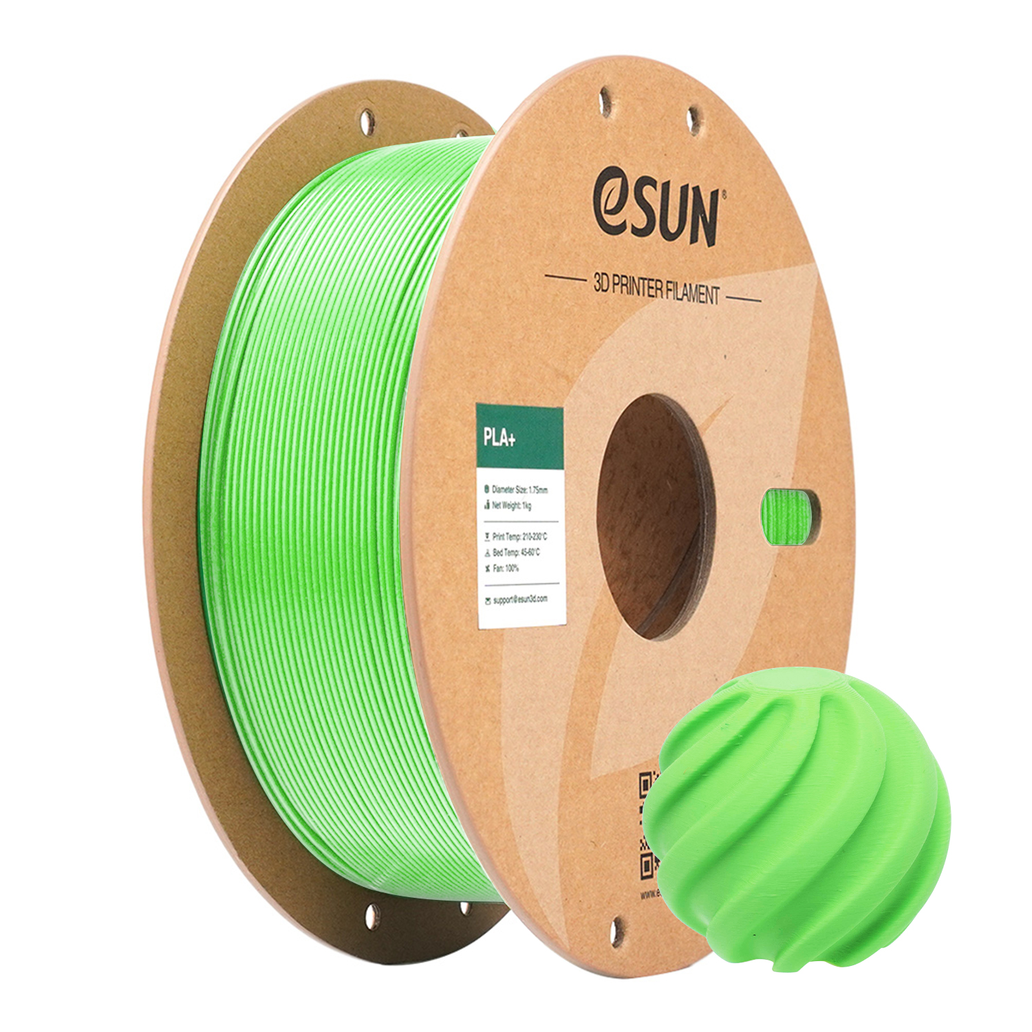 eSUN - PLA+ RGB Green (1.75mm - 1kg)