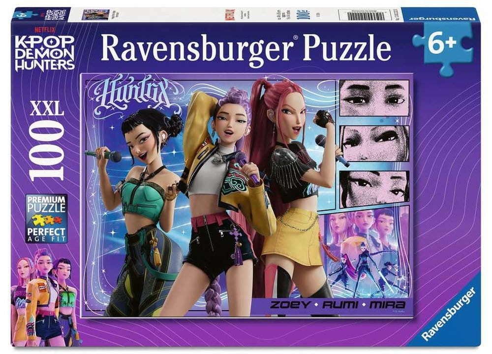 KPop Demon Hunters Children\'s Jigsaw Puzzle Happy fans, happy Honmoon! (100 Pieces XXL)
