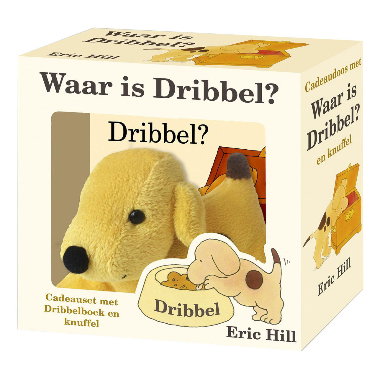 Cadeauset met Waar is Dribbel en knuffel