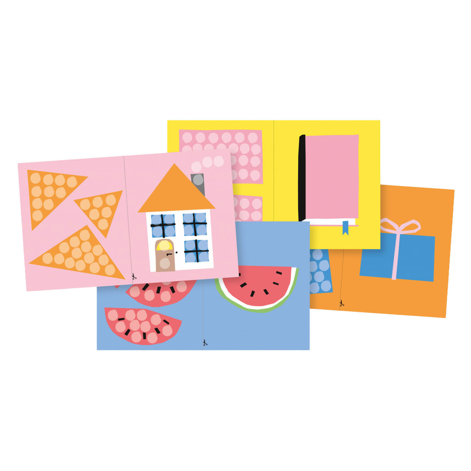 PlayMais Kaarten Versieren Vormen & Kleuren - 24st.