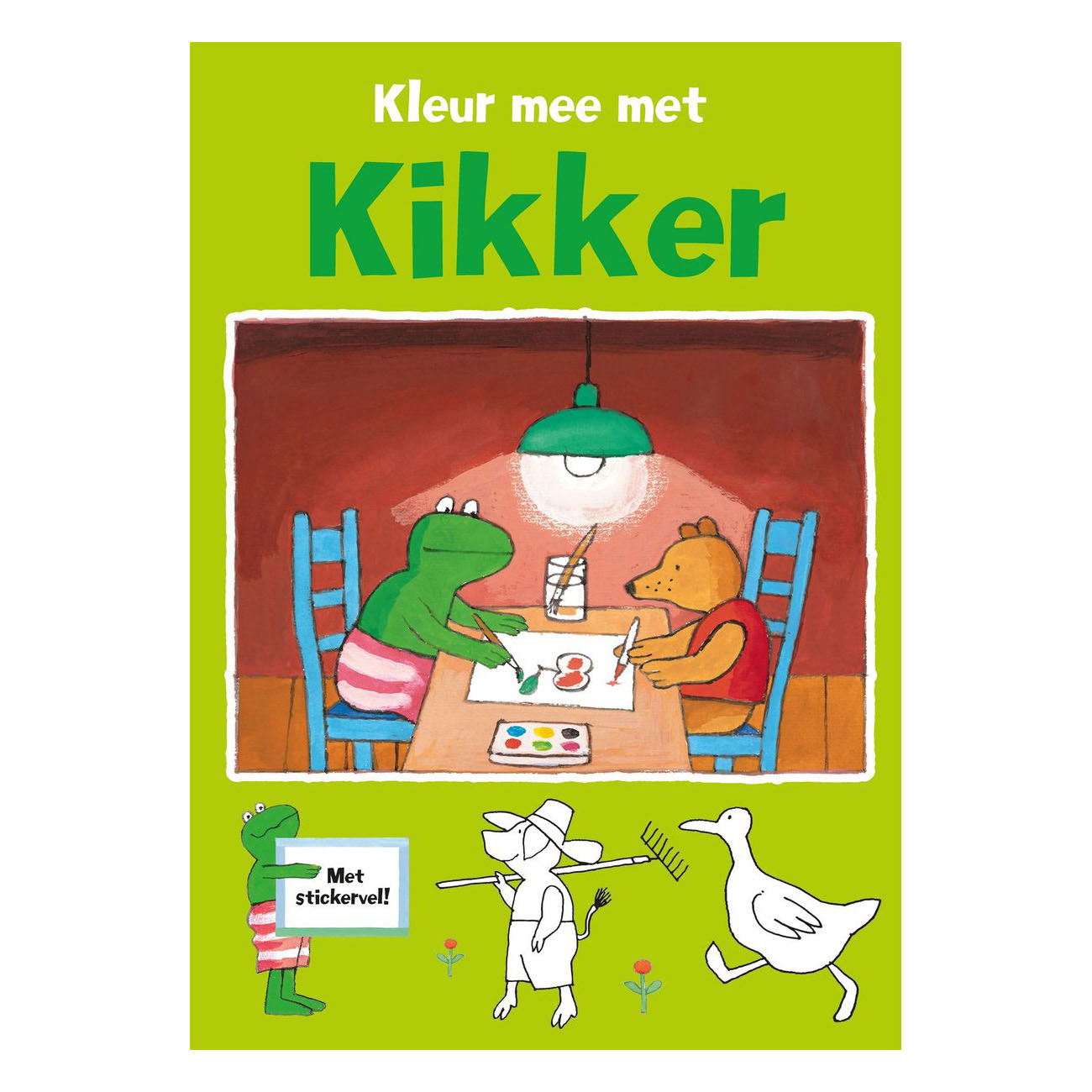 Kleur mee met kikker