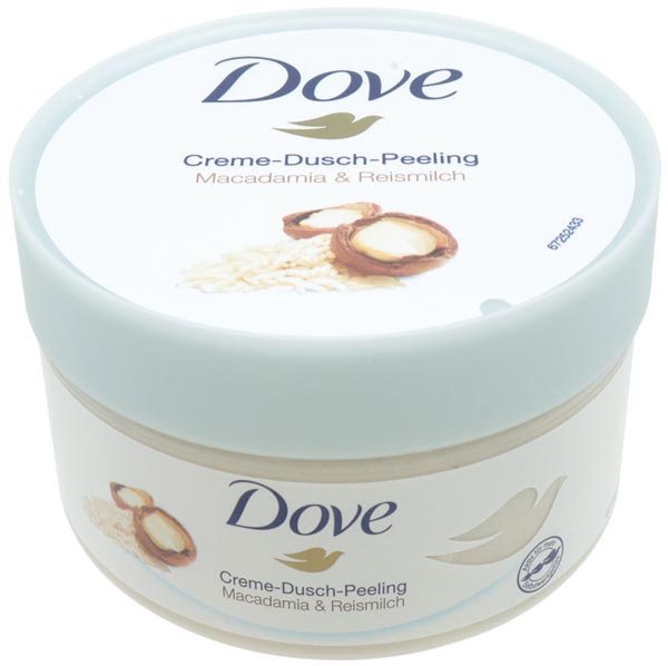 Dove body scrub 225ml Macadamia & Rice Milk
