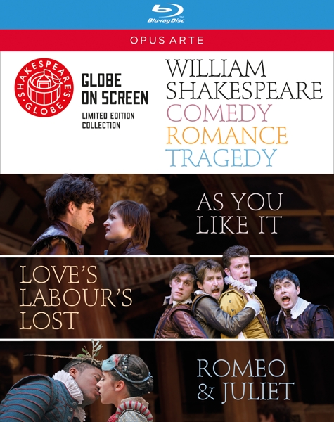 Globe Theatre - William Sheakespeare's Comedy Romance Tragedy (3 Blu-ray)