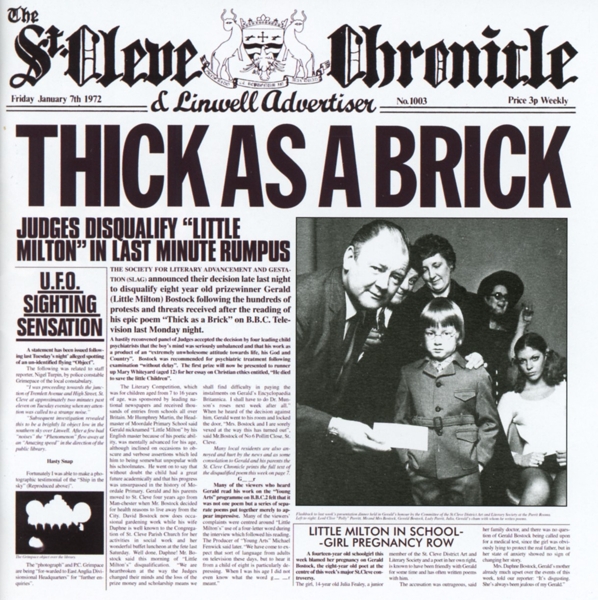 Jethro Tull - Thick As A Brick (The 2012 Steven Wilson Stereo Remix) (CD)
