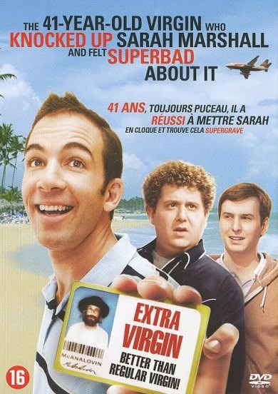41 year old virgin that knocked up Sarah Marshall and felt superbad about it (DVD)