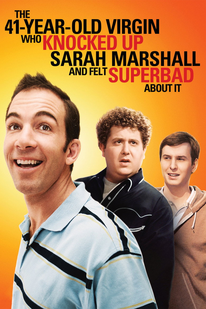 41 year old virgin that knocked up Sarah Marshall and felt superbad about it (DVD)