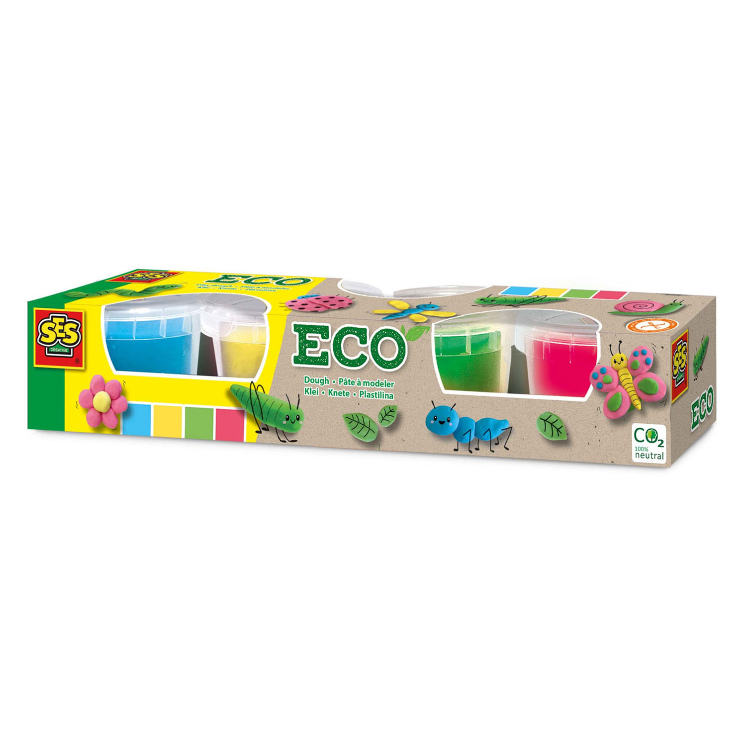 SES ECO Klei - 4 Kleipotjes