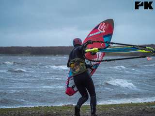 Bart (PK F-35) vliegt bijna weg tijdens Storm Bella!