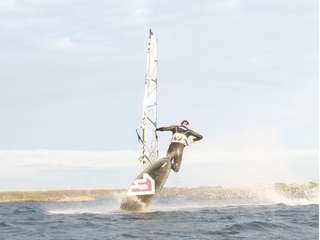 Gideon doet een airjibe