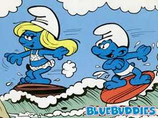 Smurfen houden van surfen
