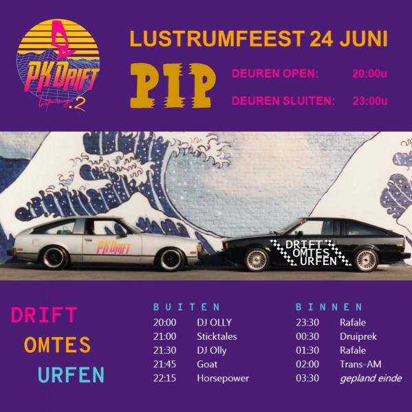 BELANGRIJKE INFO LUSTRUMFEEST