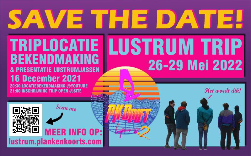 DEADLINE LUSTRUMTRIP INSCHRIJVEN 9 JAN