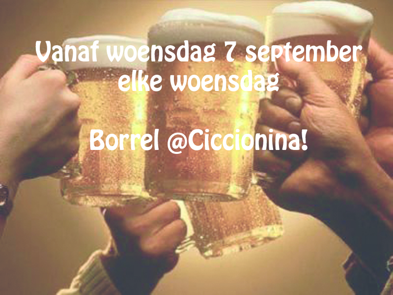 Borrelen op woensdag!