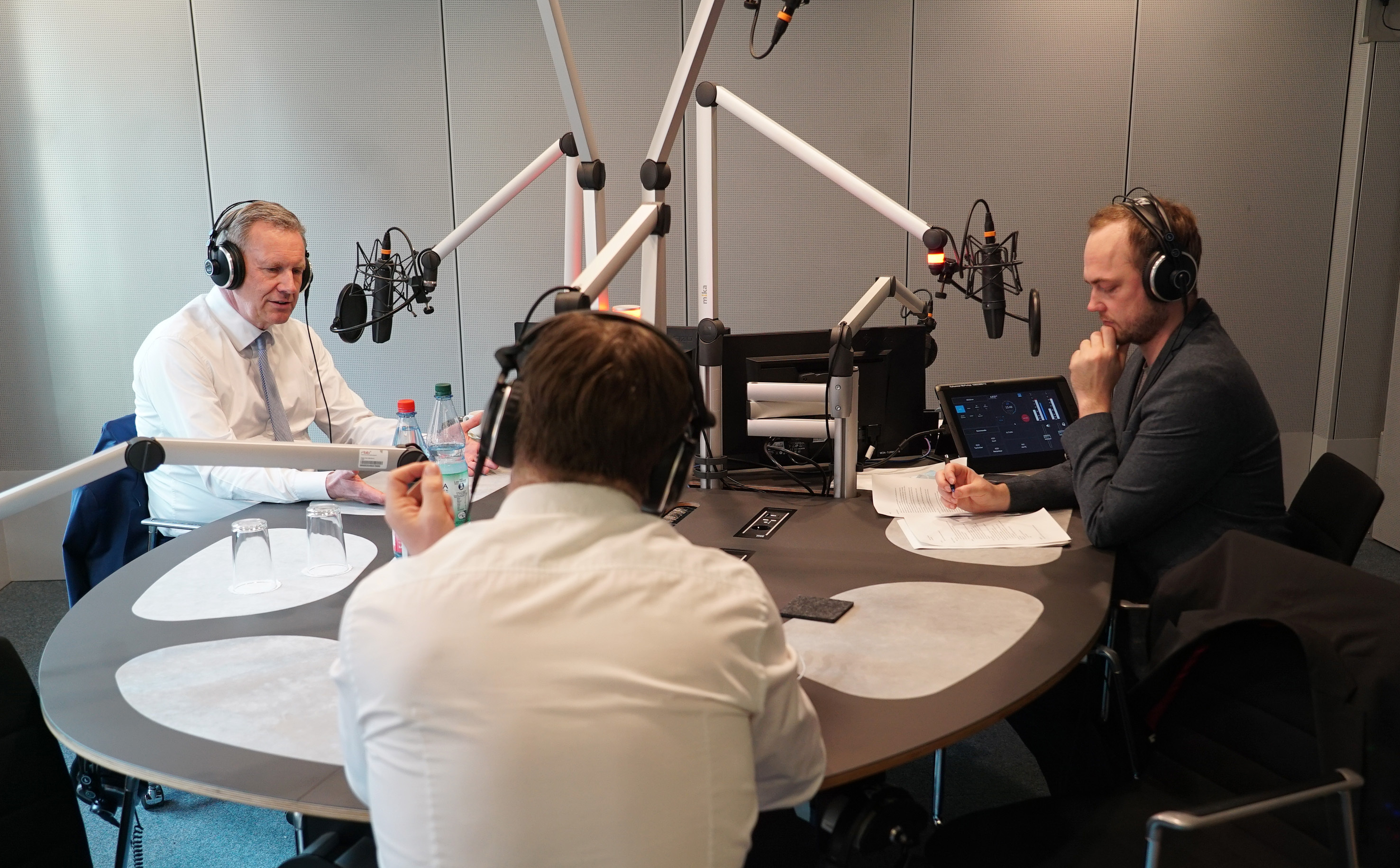 Studioaufnahmen zu "Christian Wulff - Der Fall des Bundespräsidenten"