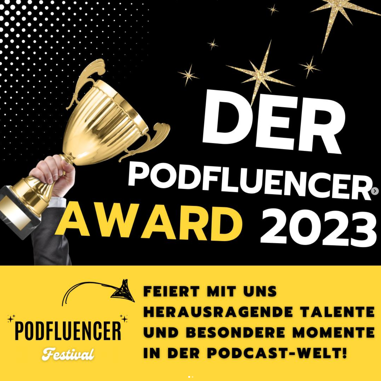 Bild des Podfluencer Award 2023