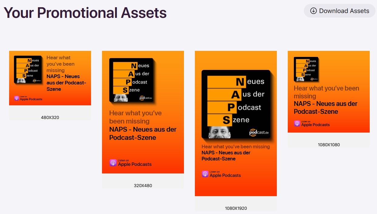 So sehen die Grafiken aus, die der Apple Social Post Generator ausspuckt