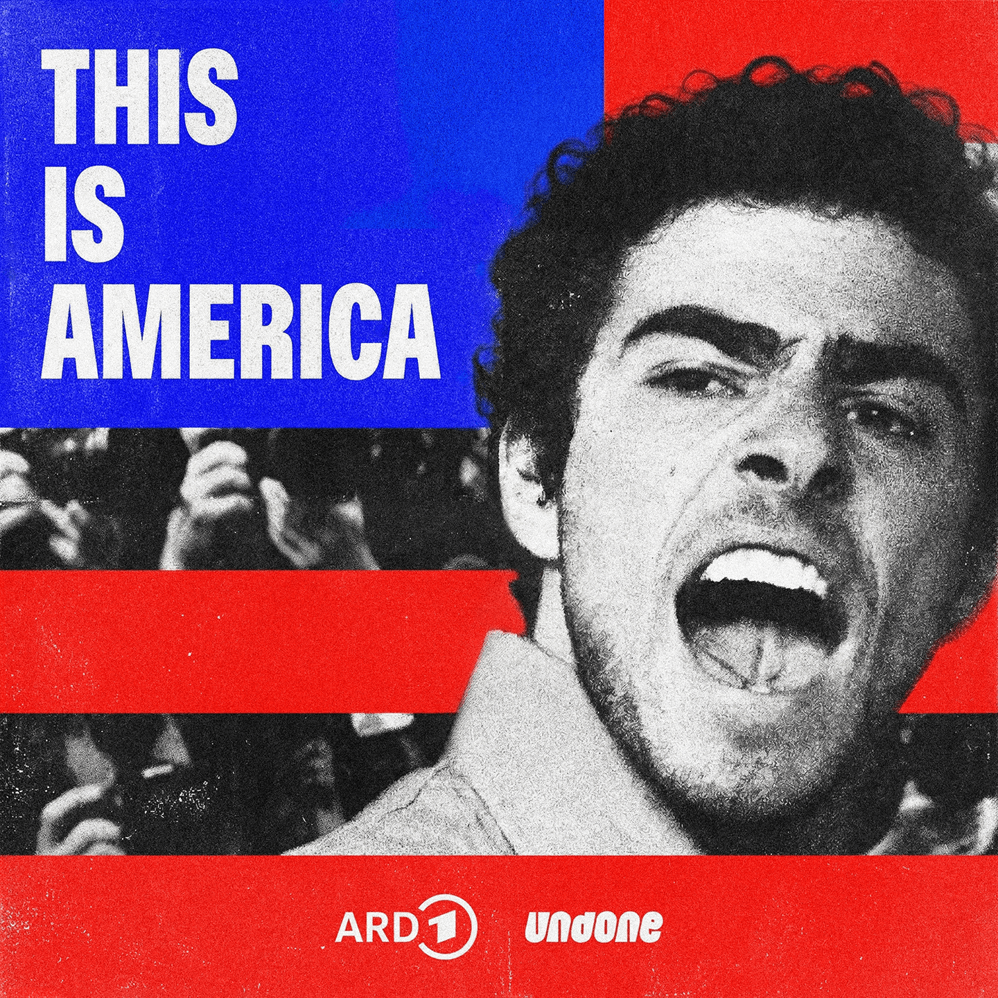 Der mutmaßliche Täter Luigi Mangione tötet den US-Versicherungs-CEO Brian Thompson und wird von der Nation als Held gefeiert. Cover des Podcasts "This is America: Free Luigi"