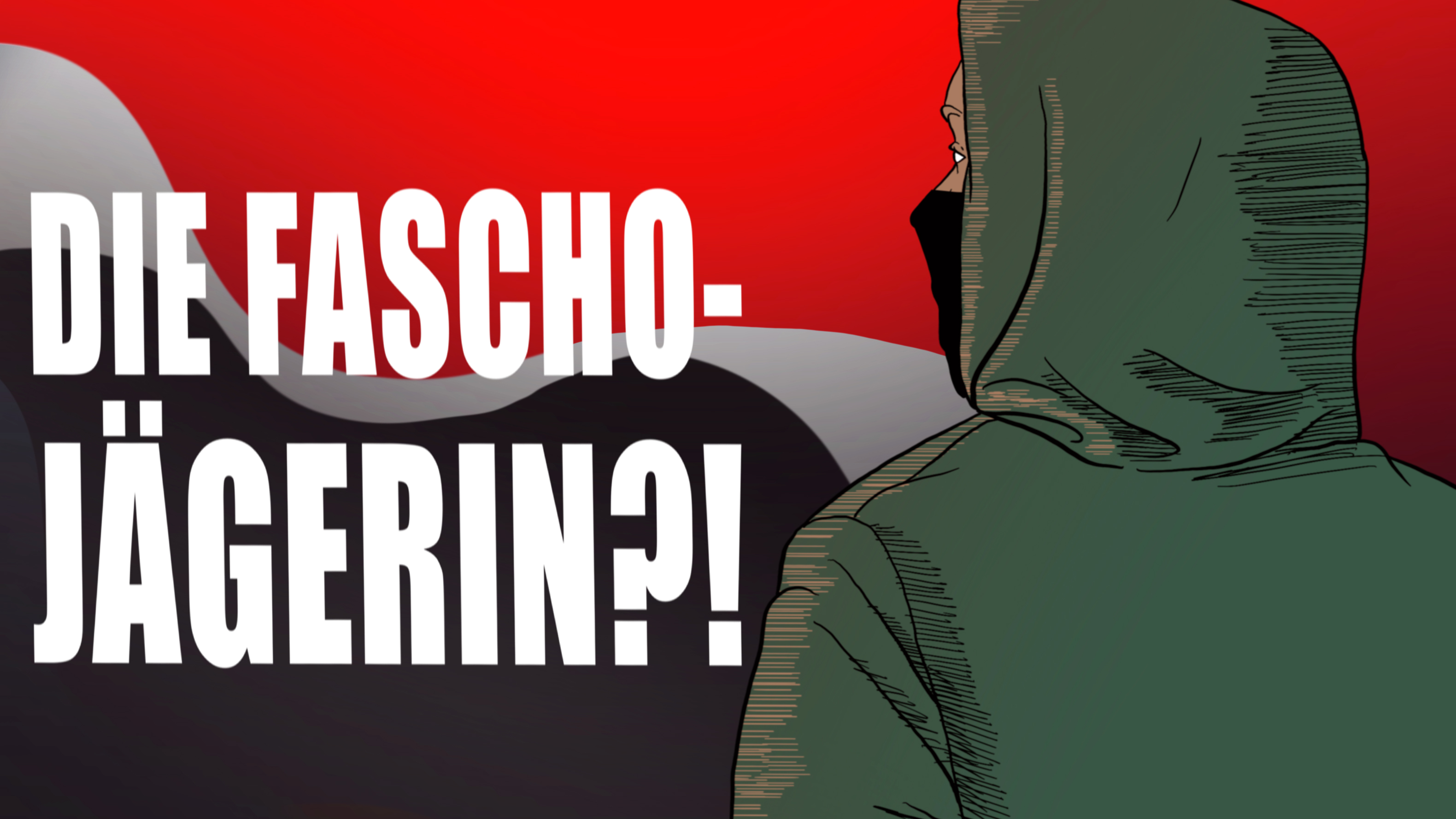 Lina E. als Fascho-Jägerin