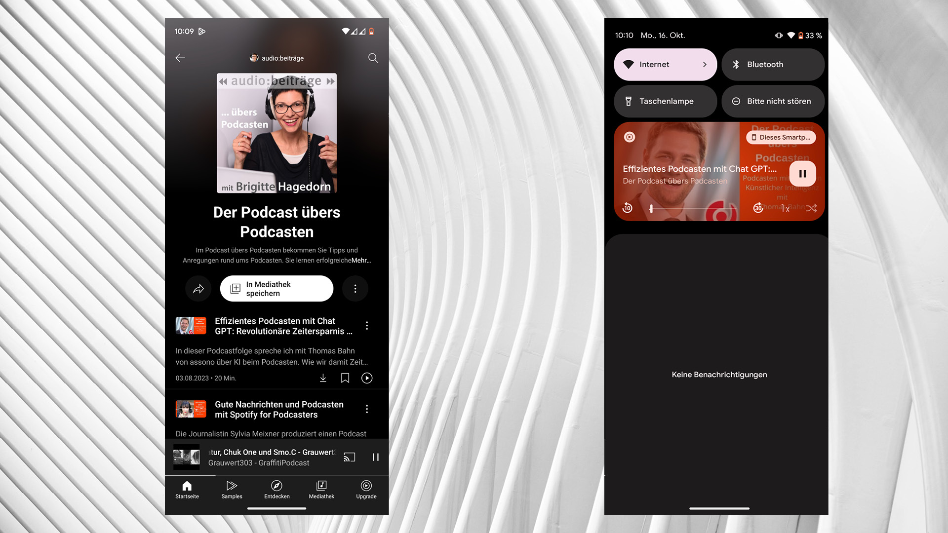 Podcasts auf YouTube Music sind da