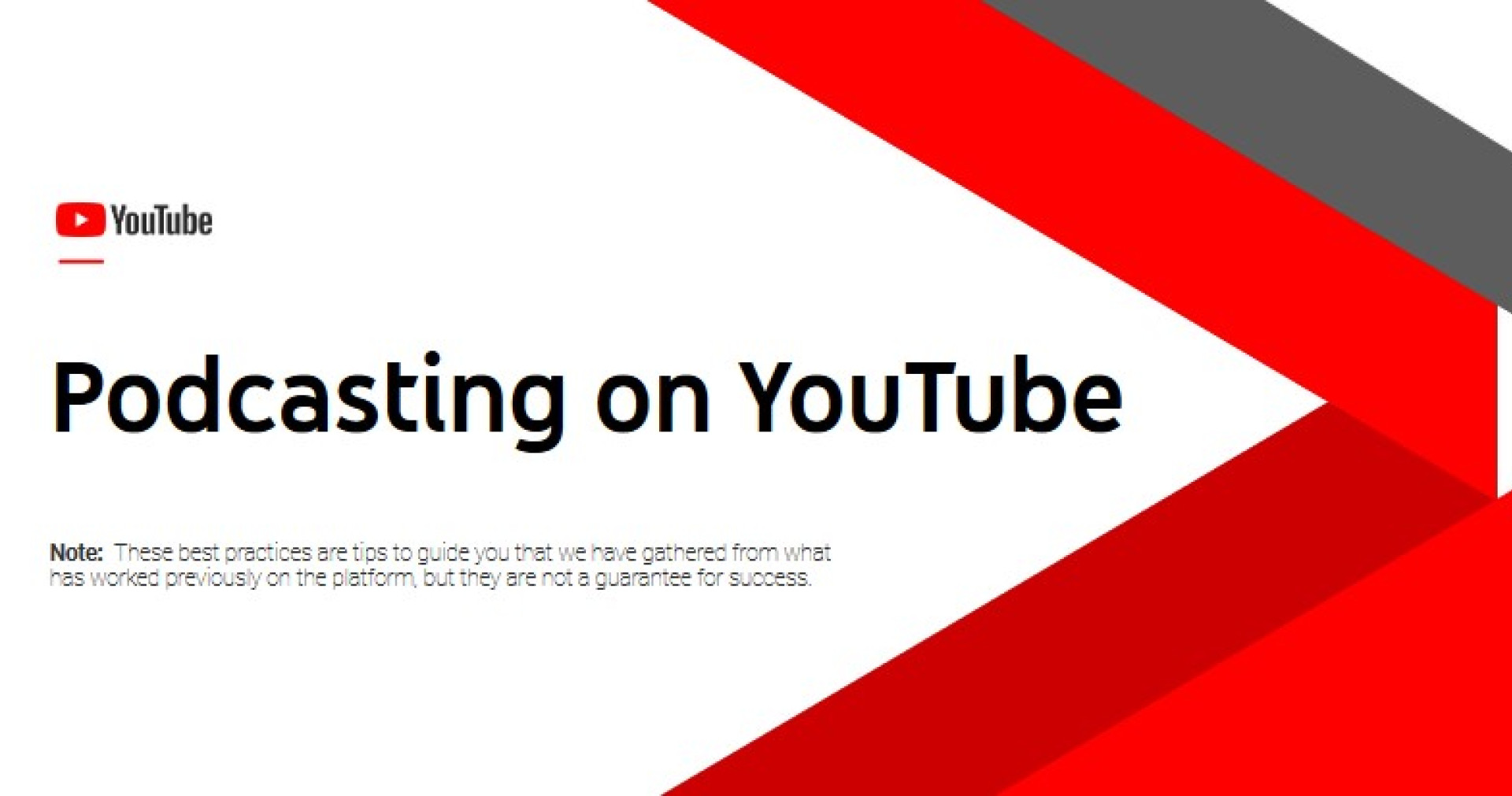 YouTube verteilt wieder Podcast-Tipps