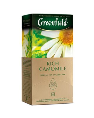 Rich Camomile Herbal Tea with Camomile and Cinnamon Flavour, Tea Bags 50 g