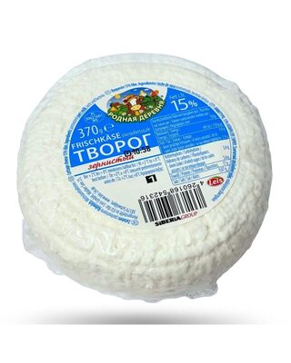 Fresh granular cottage cheese 15% 370g