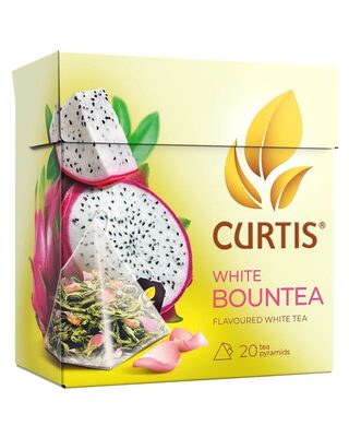 White Bountea white tea with pitaya flavour in pyramid bags 30g