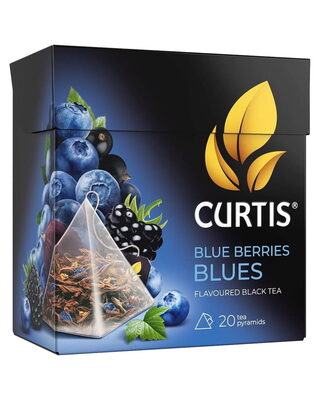 Black tea with cornflower petals and blackberry in pyramid bags 36g