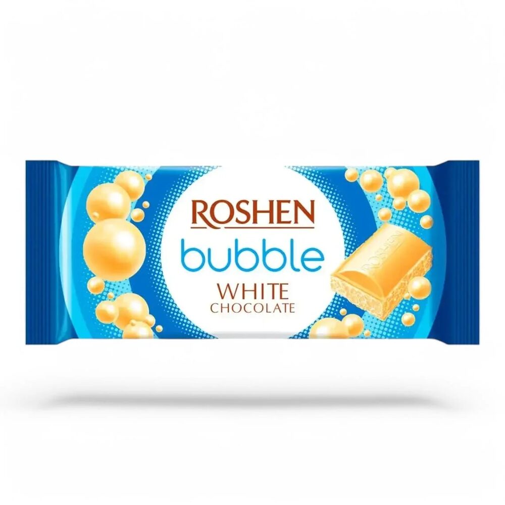 White aerated chocolate WHITE BUBBLE 80g