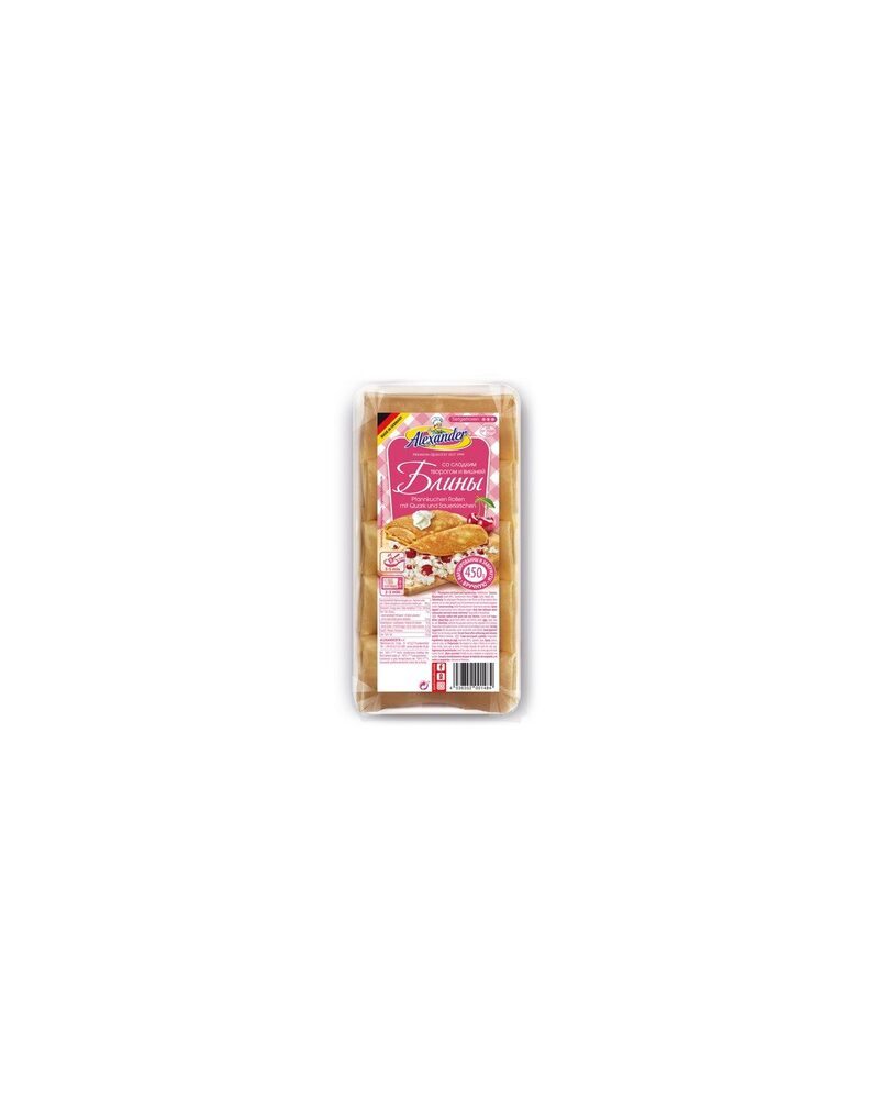 Blinis con requeson dulce y cereza congelados 450g