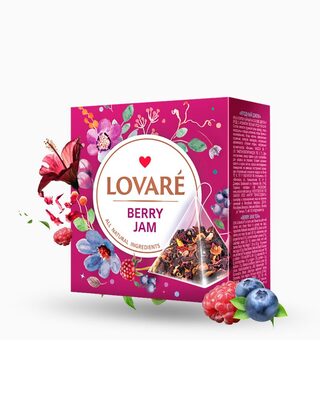 Berry Jam hibiscus herbal tea in pyramids 30g