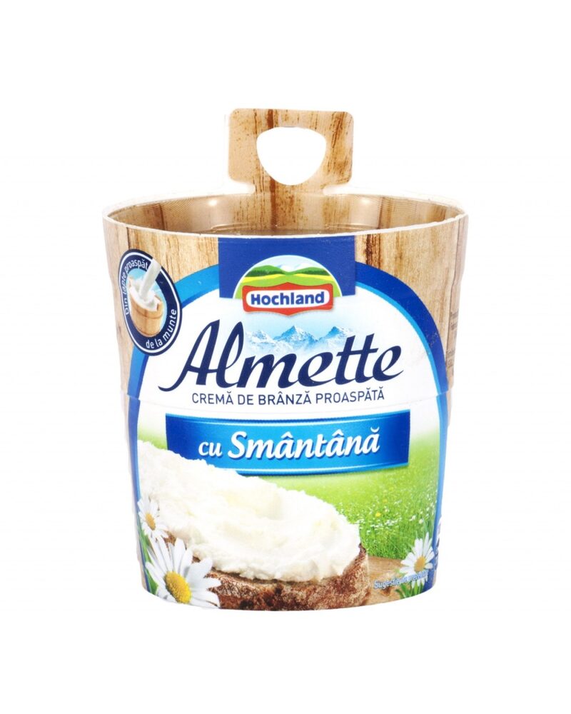 Cream cheese with sour cream "ALMETTE" 150g HOCHLAND