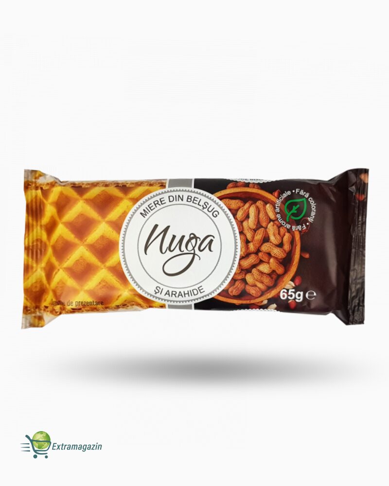 Turron con miel y cacahuetes 65g