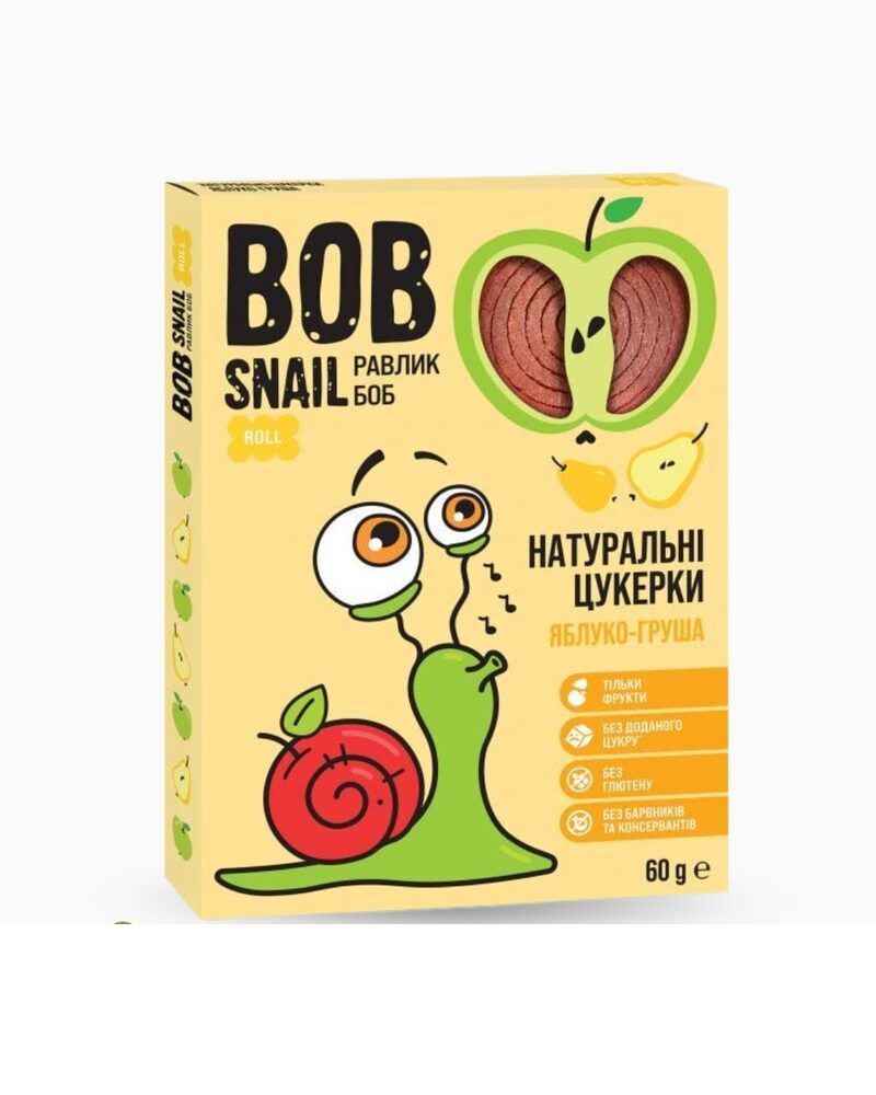 Фруктова цукерка яблуко-груша ролс 60 г	